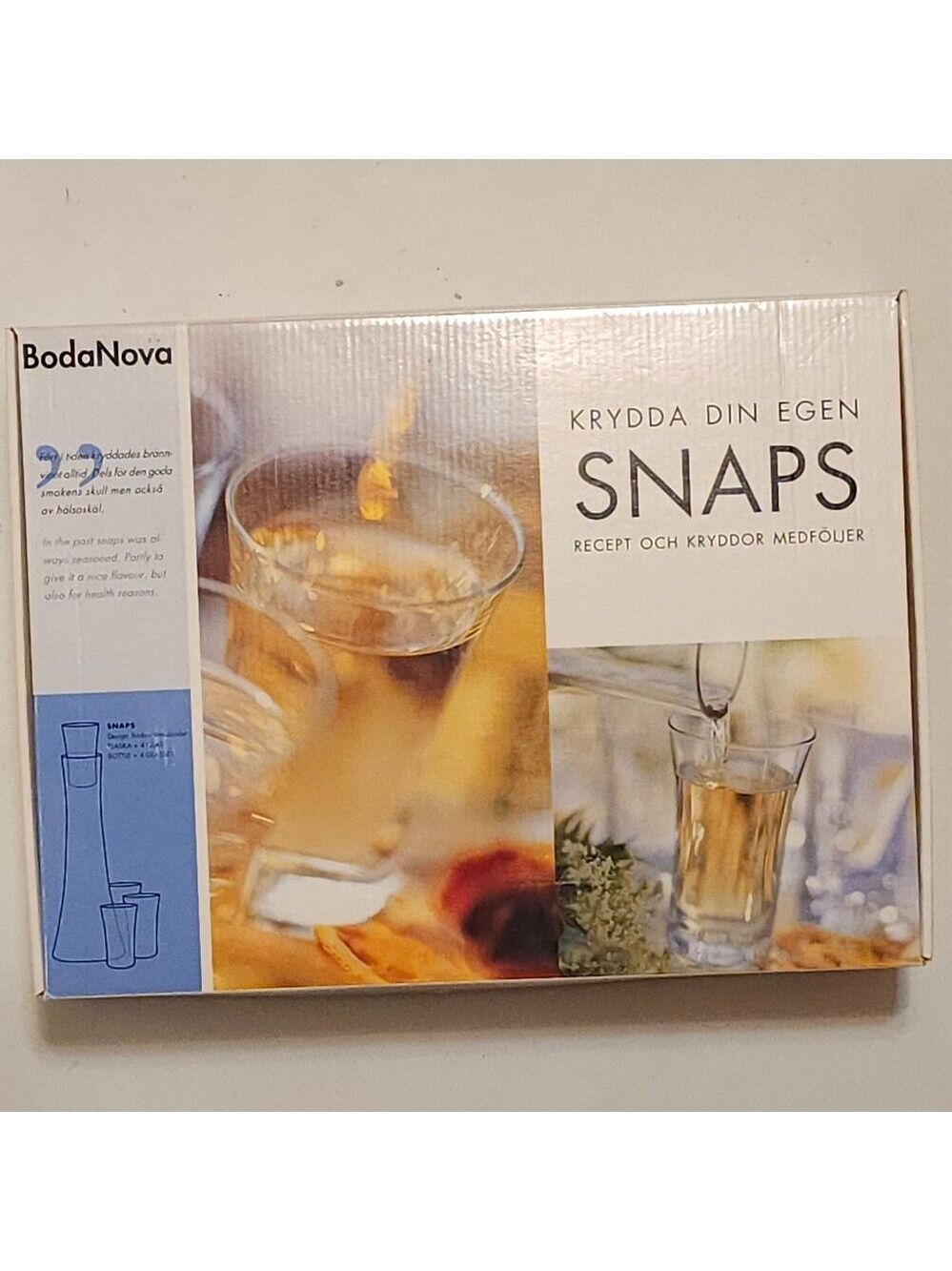 Boda Nova Carafe & glass Design Krydda Din Egen SET BNIB